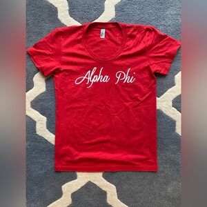 Alpha Phi Red Tee